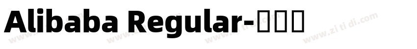 Alibaba Regular字体转换